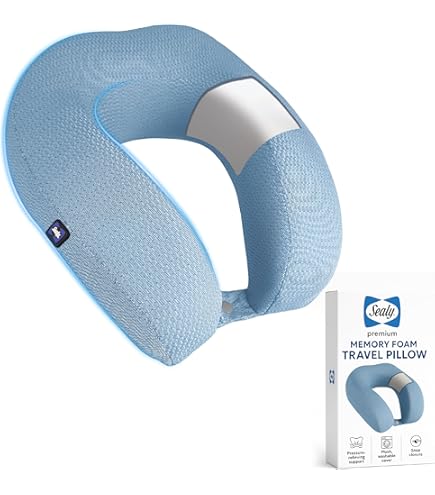 Amazon.com: SEALY, Ergonomic Travel Pillow with Premium